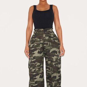 WIDE LEG CARGO PANTS